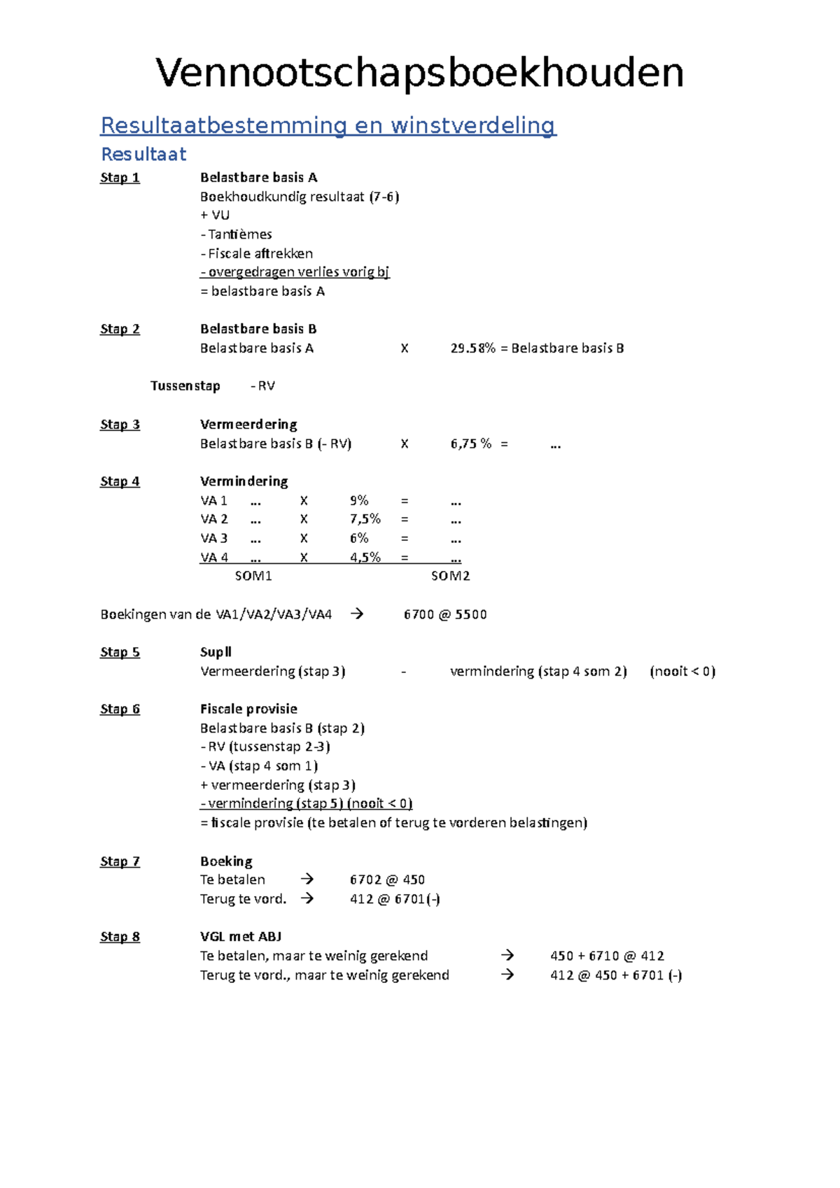 Vennootschapsboekhouden - Basis - Vennootschapsboekhouden ...