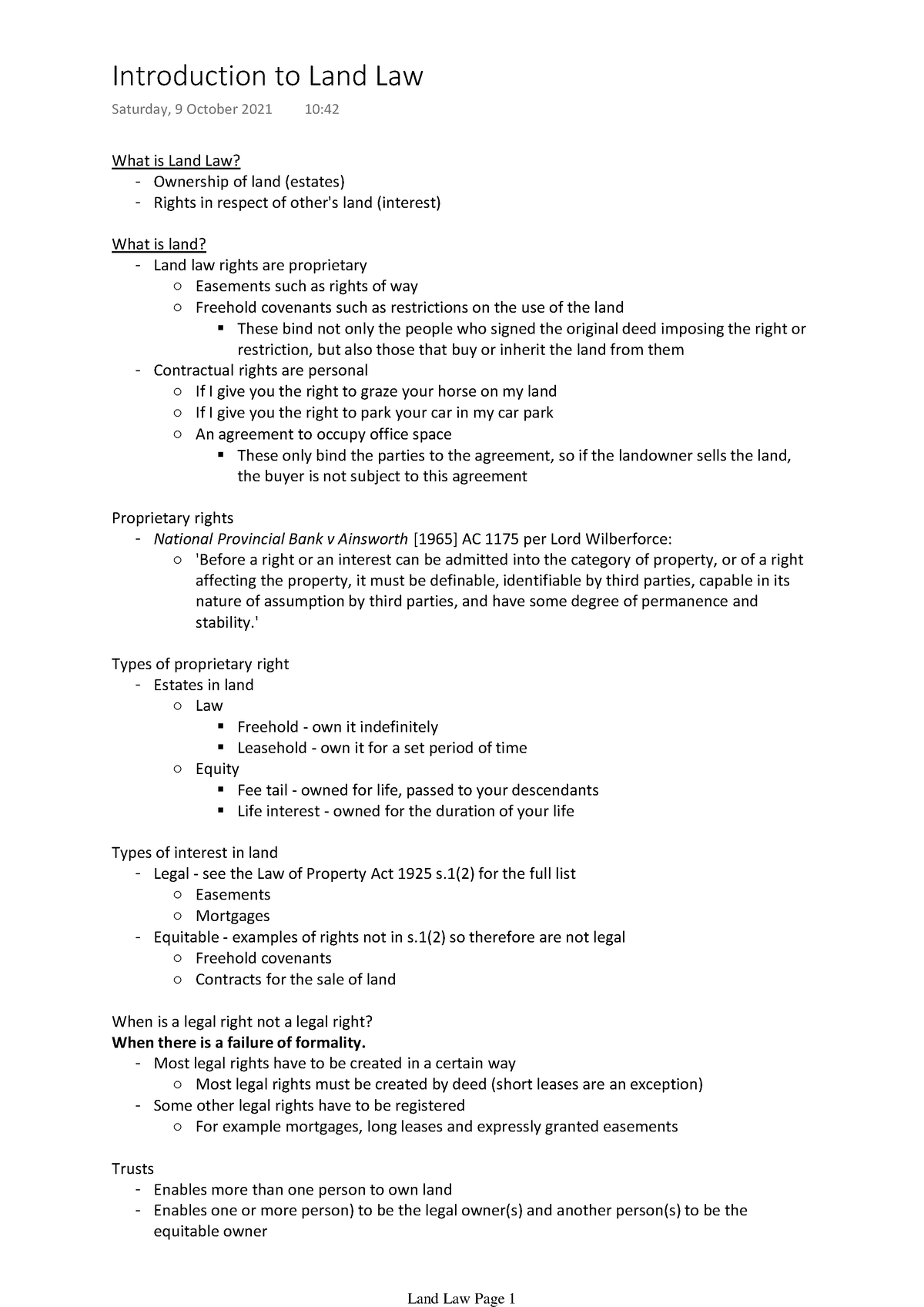 What Is Land Law Pdf