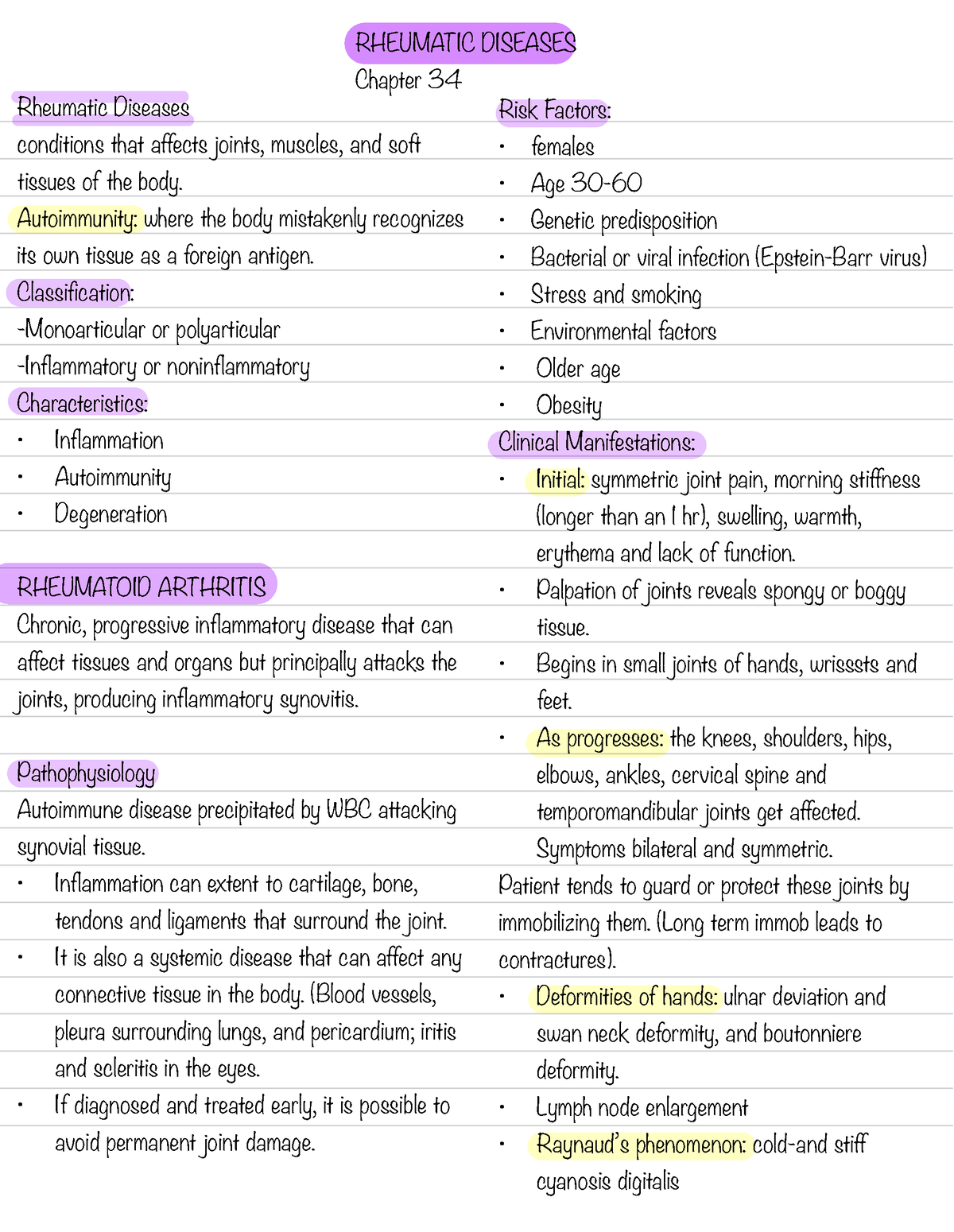 Rheumatic Disorders - Rheumatic Diseases conditions that affects joints ...