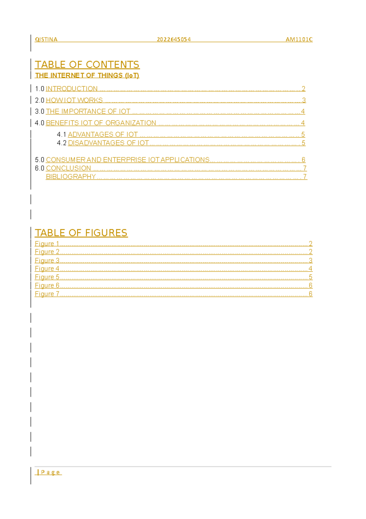 Csc 134 Assignment Csc134 Table Of Contents 1 Introduction The Internet Of Things Iot 2 Csc 134 Assignment Csc134 Table Of Contents 1 Introduction The Internet Of Things Iot 2