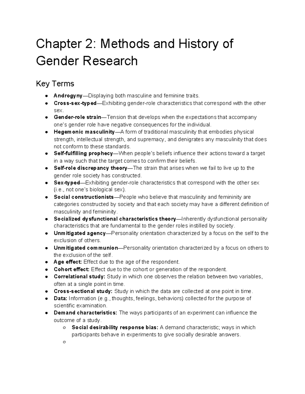 experimental methods in gender research can be especially challenging because