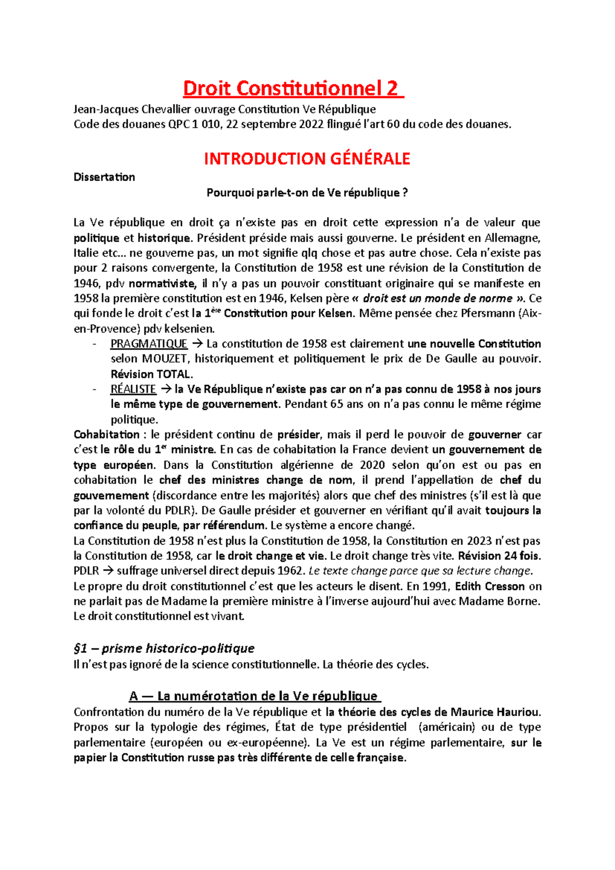 introduction dissertation ve republique