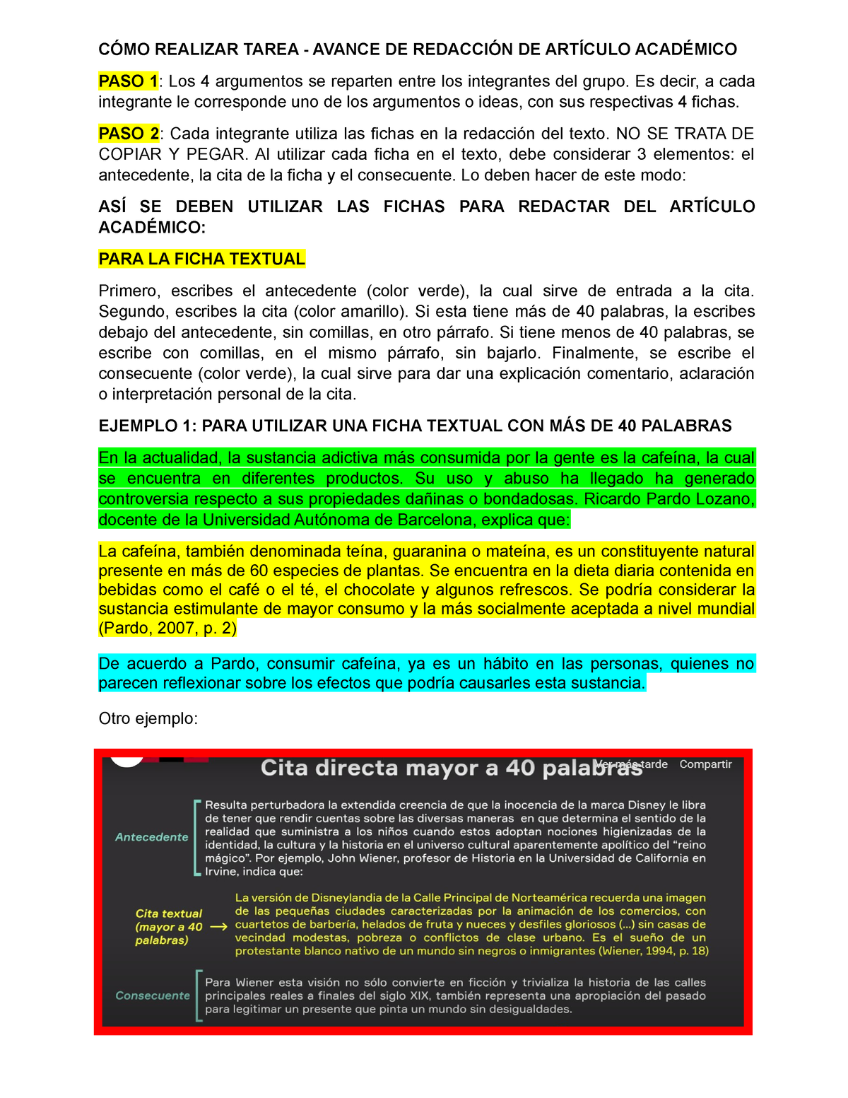 CÓMO Utilizar LAS Fichas PARA LA Redacción DEL Artículo - CÓMO REALIZAR ...