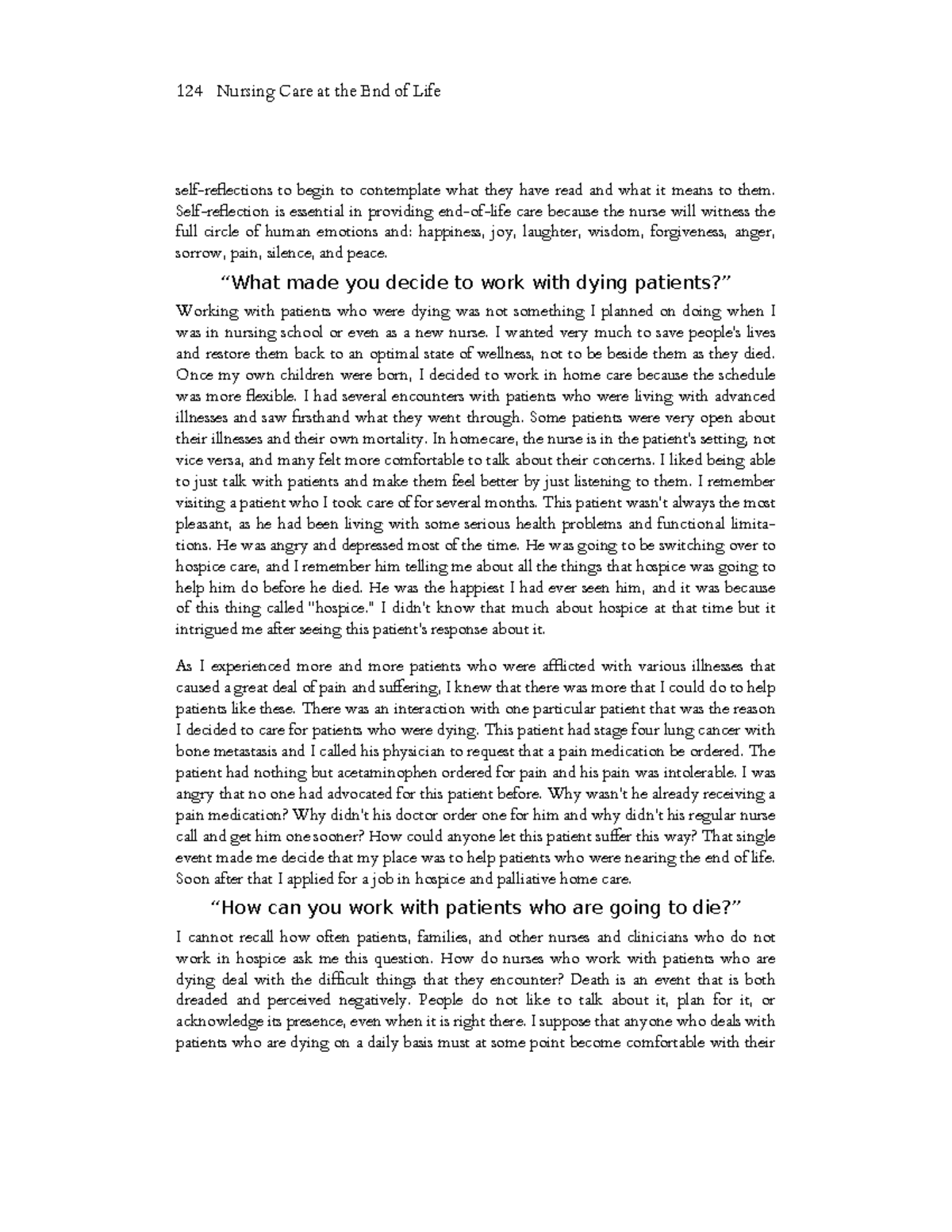 Nursing care at the end of life what every clinician should know 40 ...