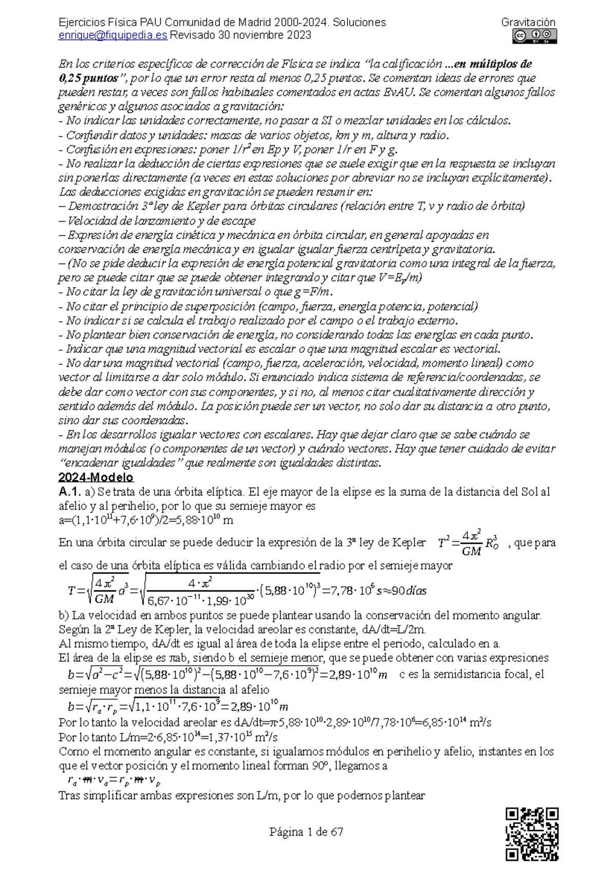 F2 PAU Gravitacion Soluc - Enrique@fiquipedia Revisado 30 Noviembre ...