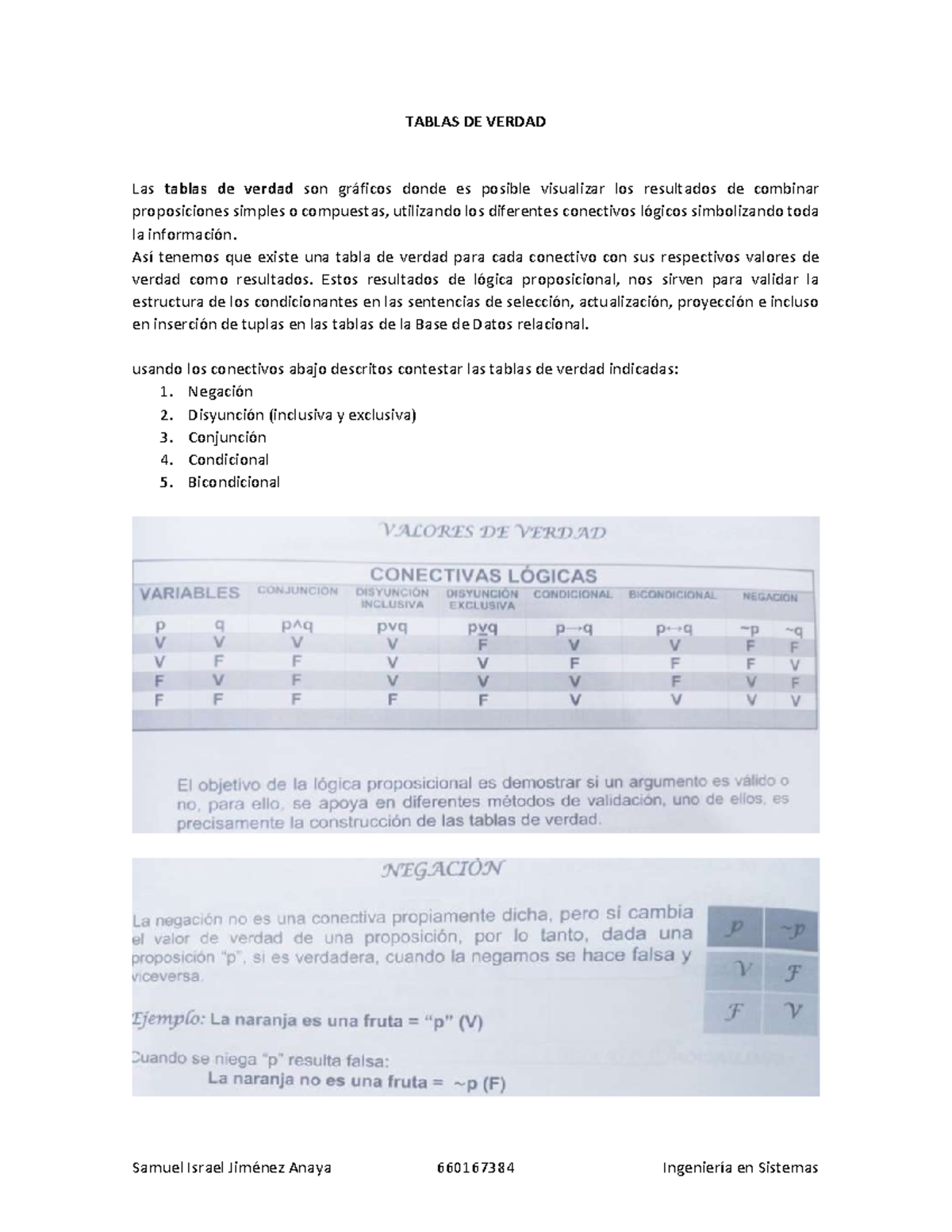 Tablas DE Verdad - TABLAS DE VERDAD Las Tablas De Verdad Son Gráficos ...