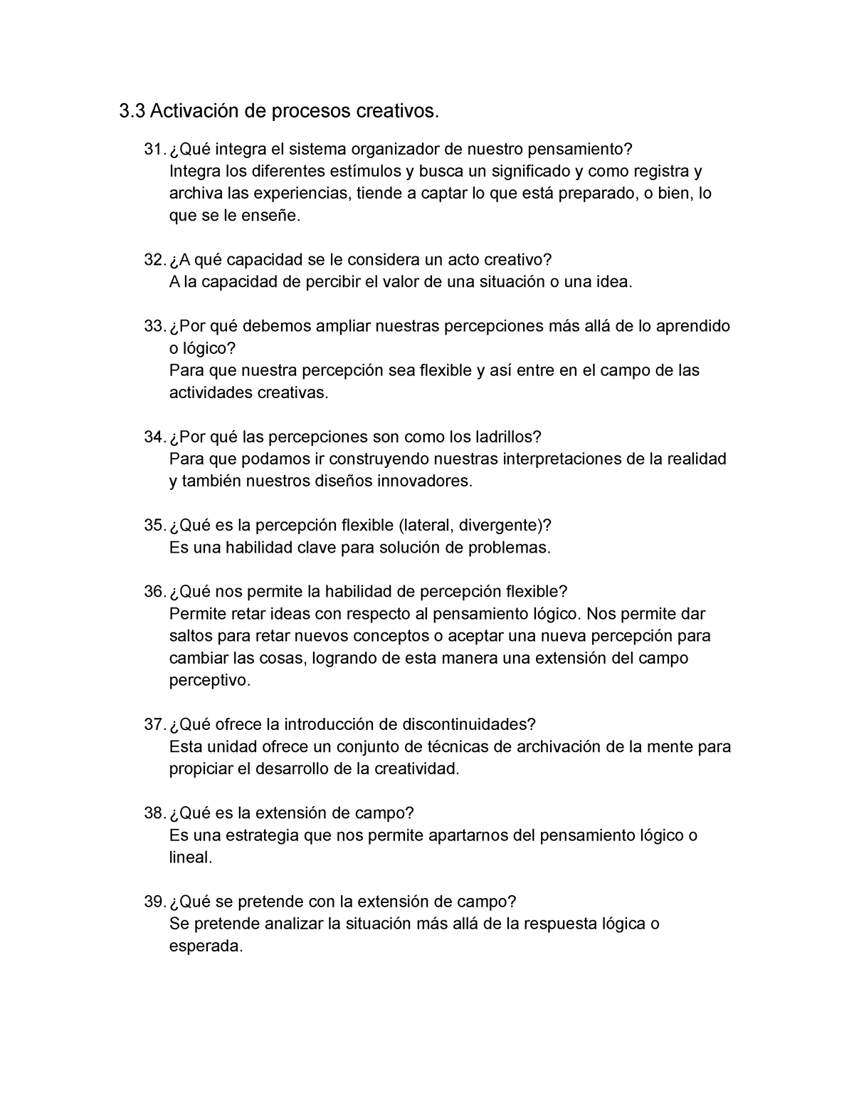 Cuestionarios Del Desarrollo De Habilidad Del Pensamiento Número 3 Y 4 ...