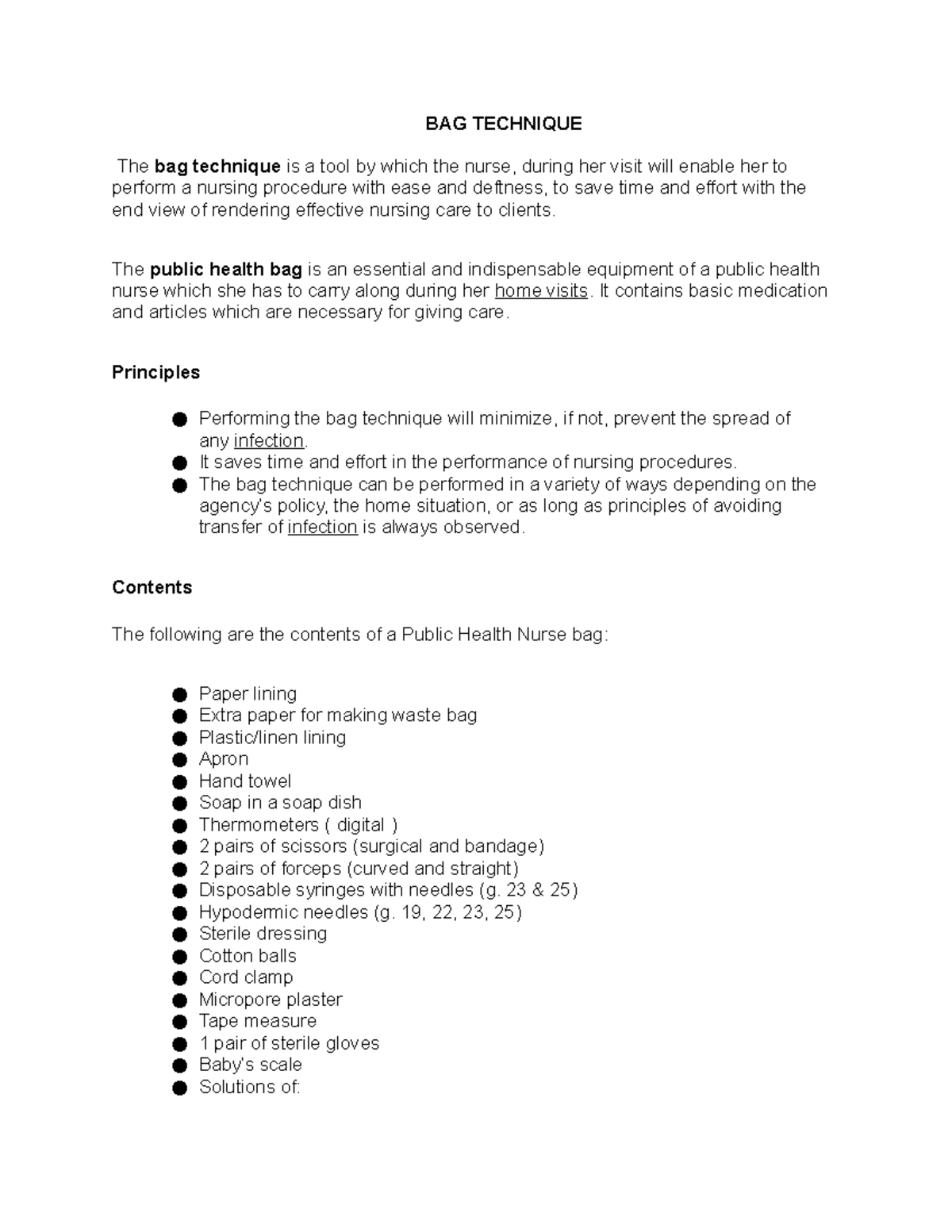 2. BAG Technique AND Video BAG TECHNIQUE The bag technique is a tool