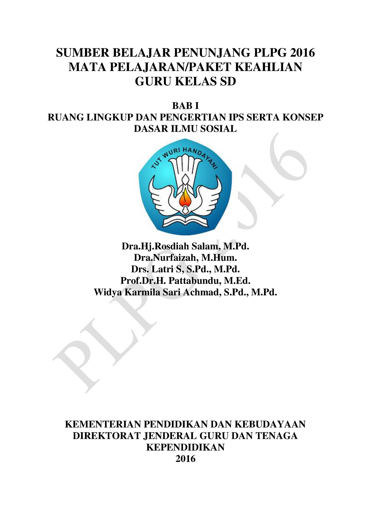 BAB I Ruang Lingkup DAN Pengertian IPS Serta Konsep Dasar ILMU Sosial ...