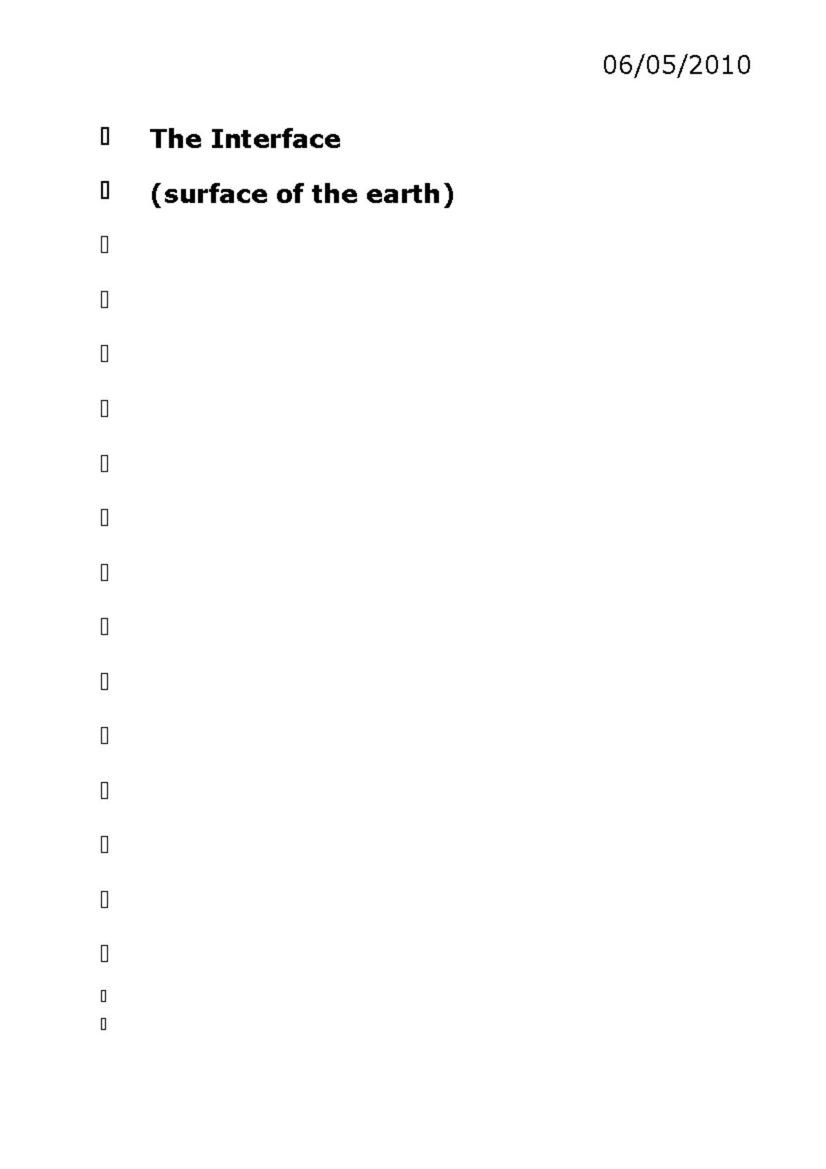 Lecture notes, lecture The Interface - Comprehensive study notes - The ...