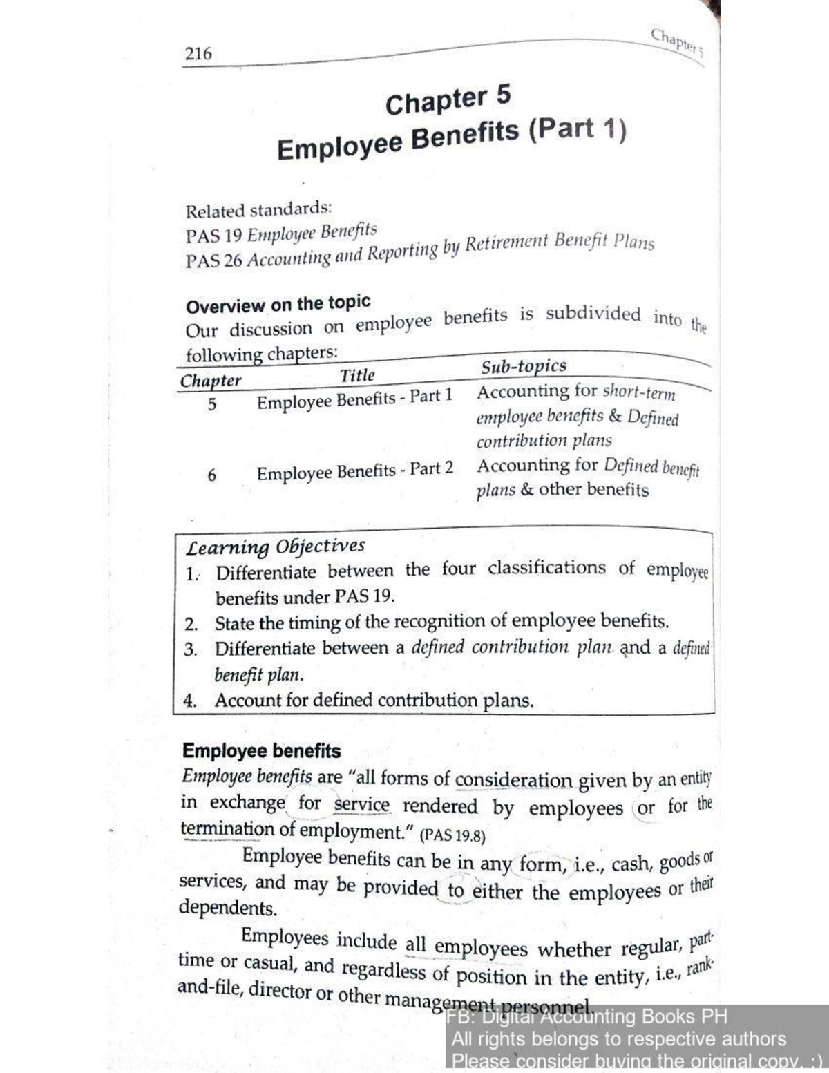 Employee Benefits (Part 1) - Accountancy - Studocu