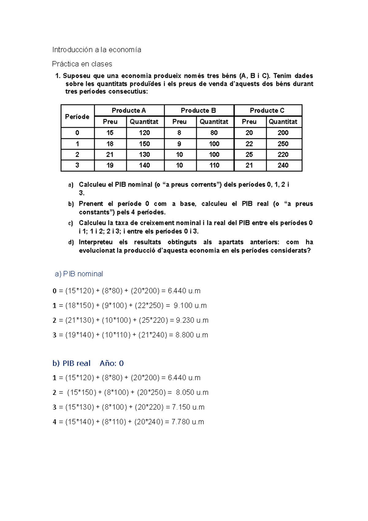 Práctica Intro A La Economia - Introducción A La Economía Práctica En ...