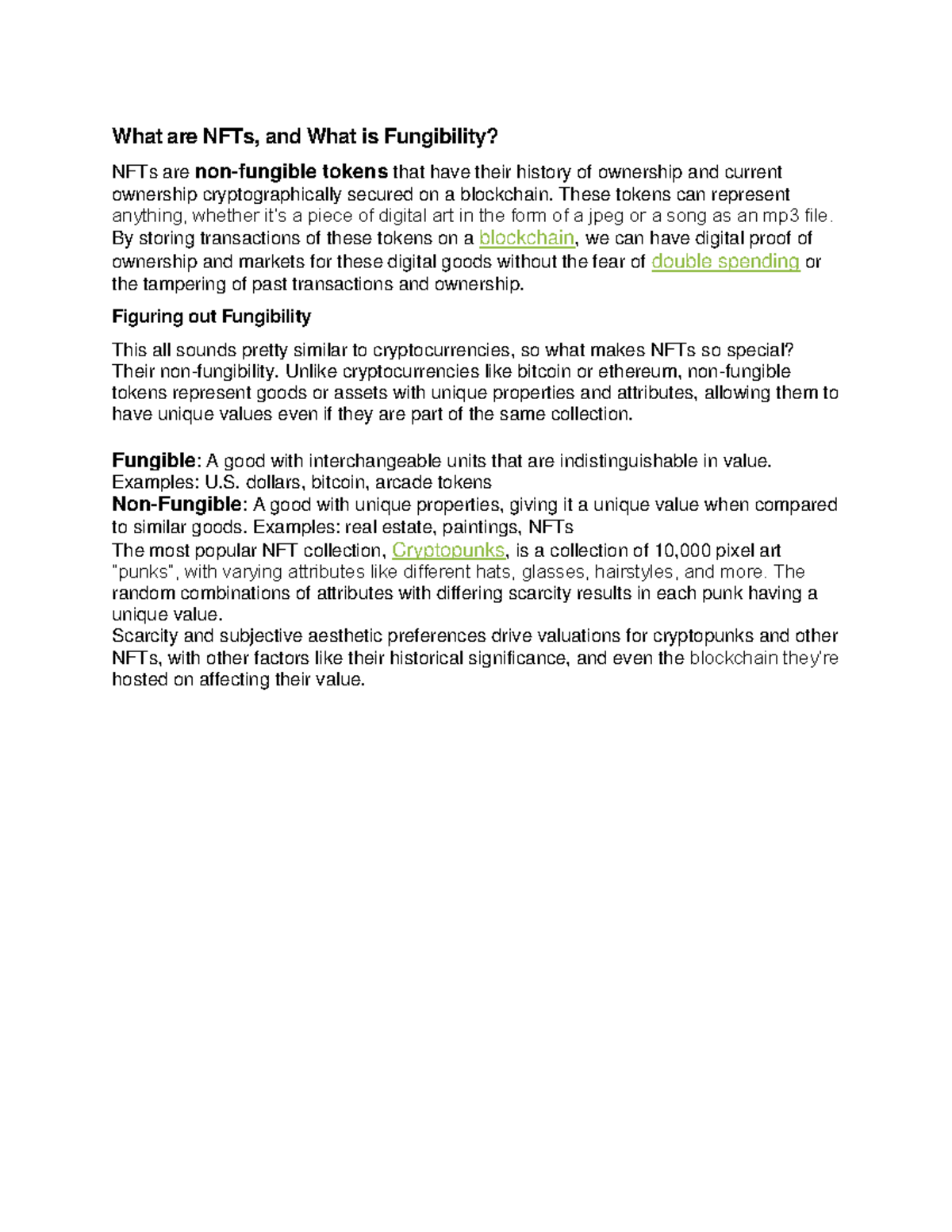 Fungibility Good What Are NFTs And What Is Fungibility NFTs Are