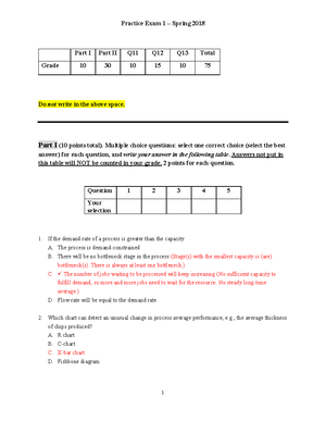 Practice Exam 1 2023 Questions - Do Not Write In The Above Space. Part ...