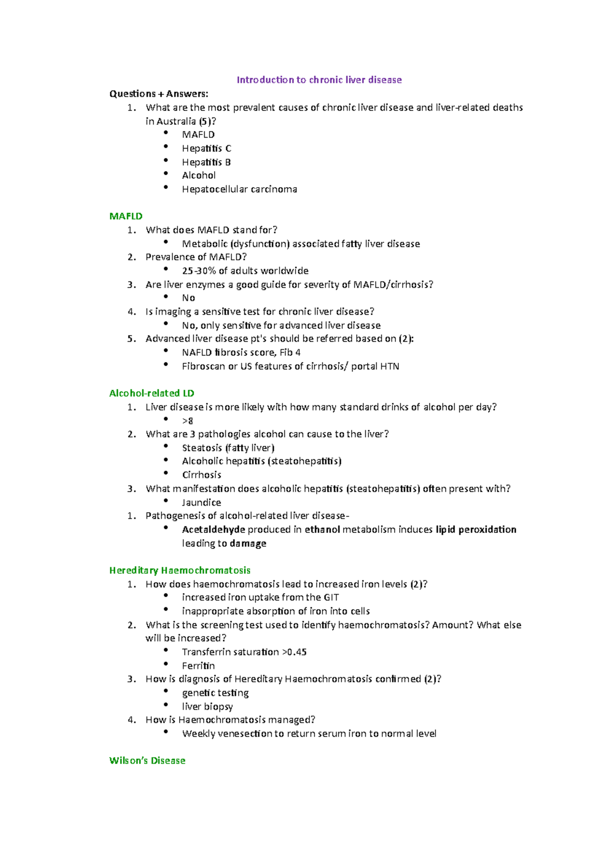 Introduction to chronic liver disease Introduction to chronic liver