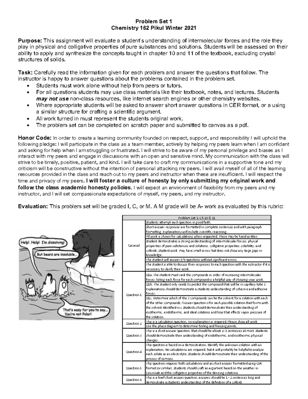 162 PS1 W21 - Chemistry Practice Material, Study Guide And Notes ...