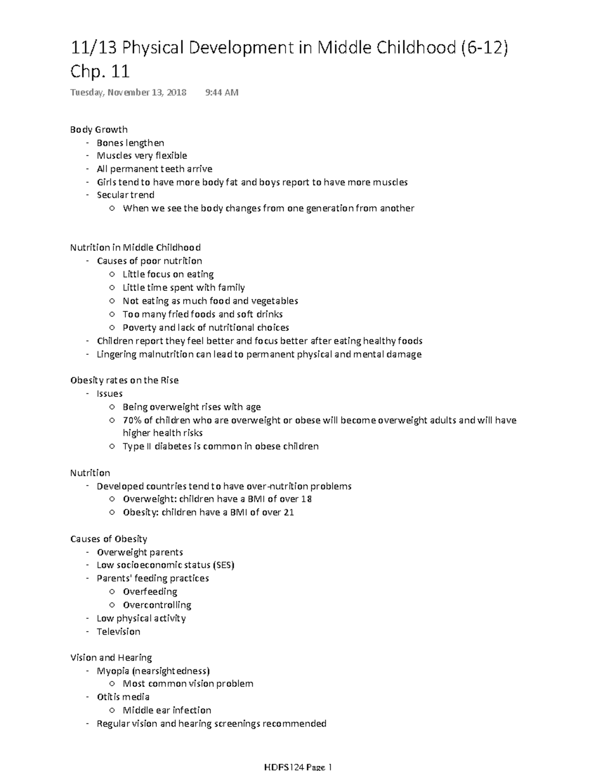 Physical Development In Middle Childhood 11 Tuesday November 13   Thumb 1200 1550 