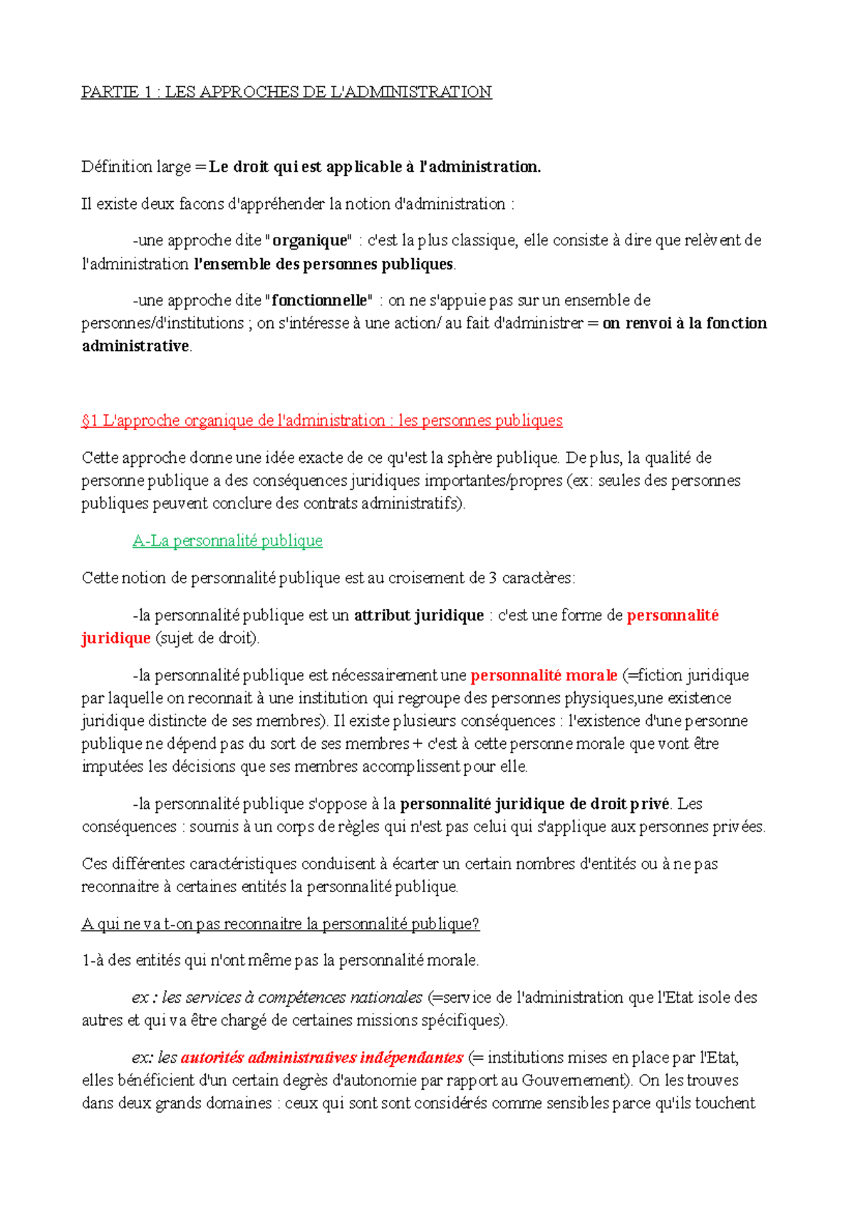 la definition du droit administratif dissertation