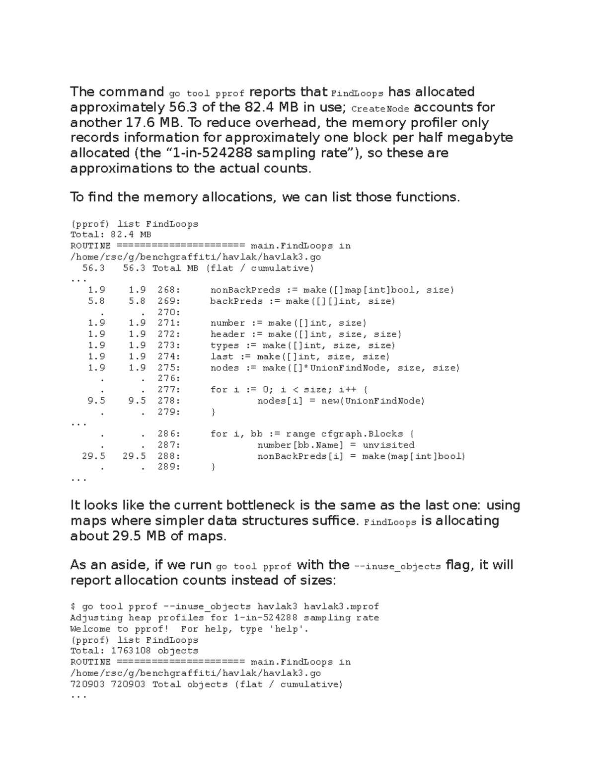 The command Computer technology essays The command go tool pprof