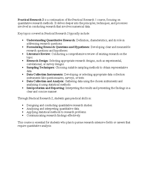 Practical Research Unit 1 Lesson 1 - Unit 1: Nature of Quantitative ...