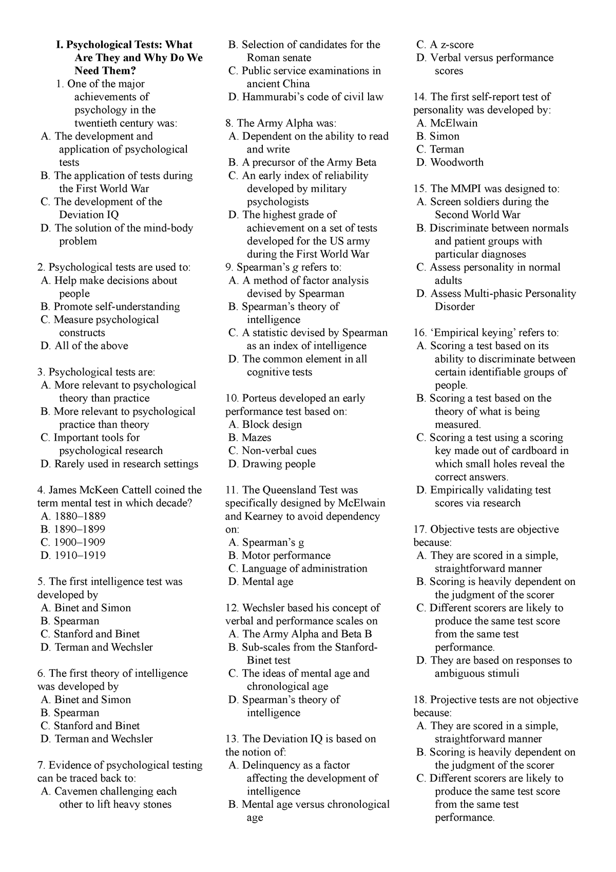 Sample practice Exam 17 December 2020 Questions And Answers I 