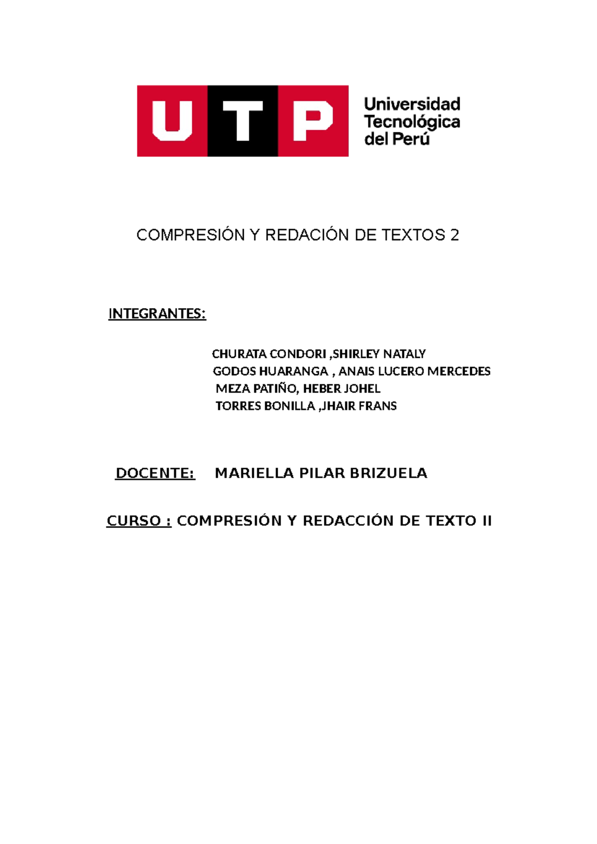 Semana 12-TEMA 01 - Tareaa Academica 2(TA2) - COMPRESIÓN Y REDACIÓN DE ...