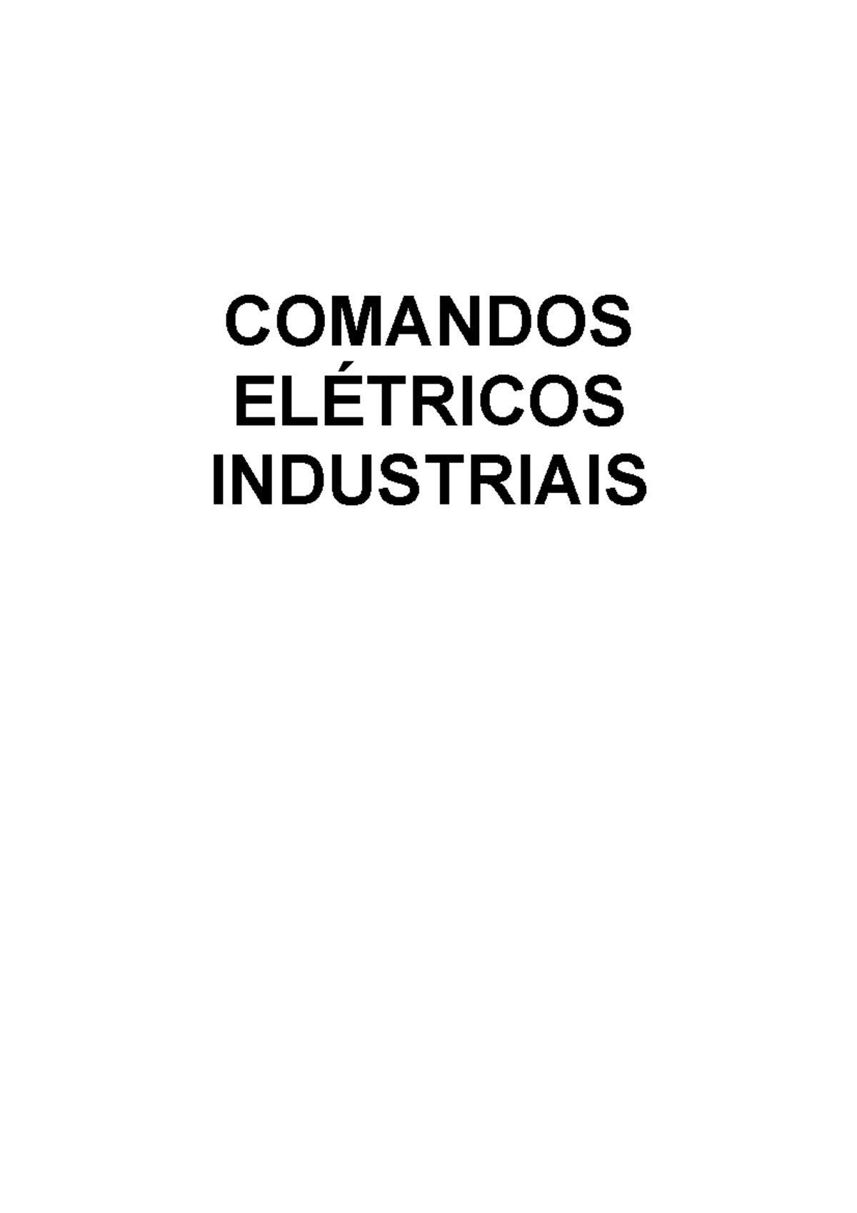 Apostila De Comandos Elétricos Industriais Em Pdf - BRAINCP