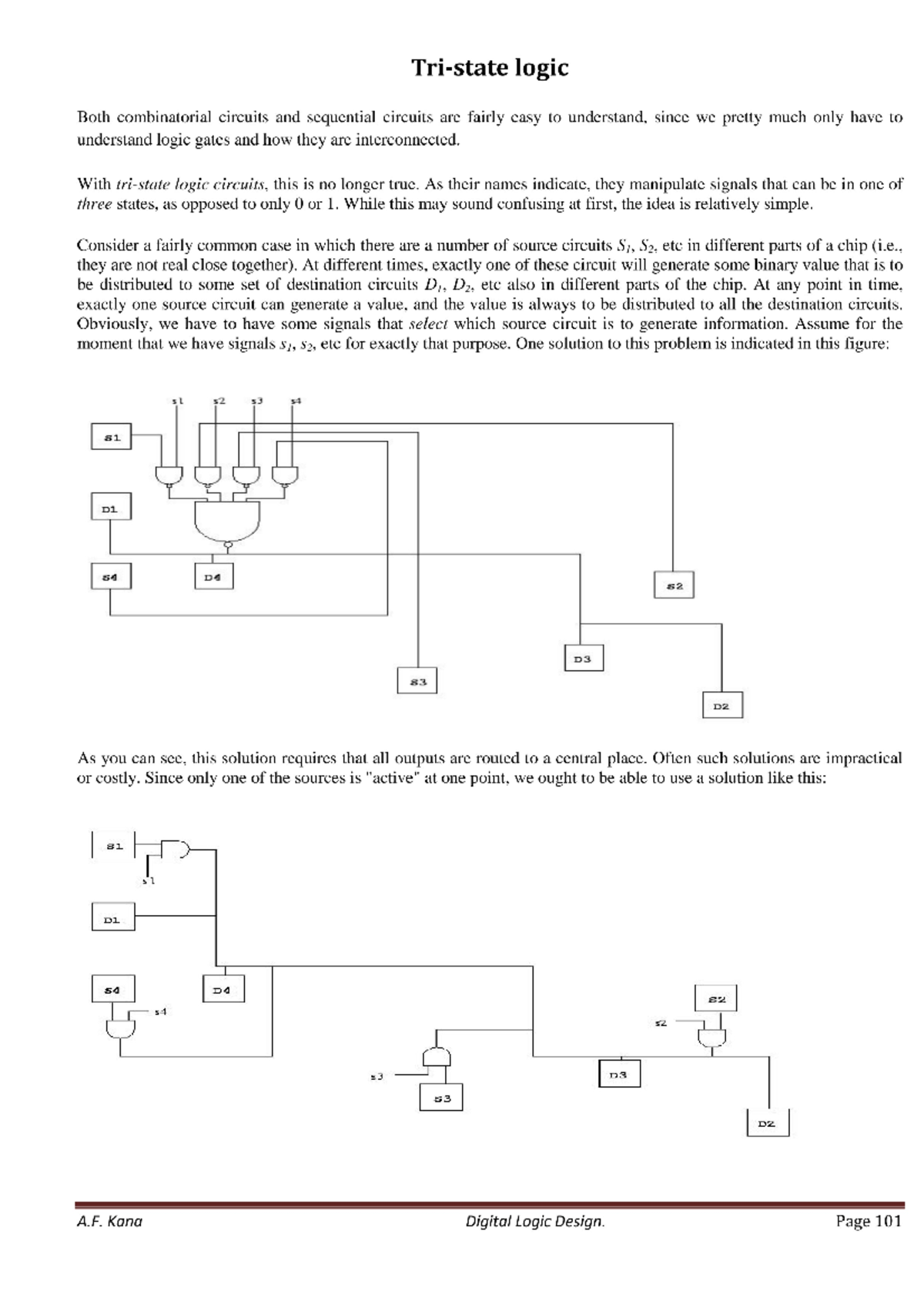 Tri state logic and memories - Logic Circuit Design - Studocu