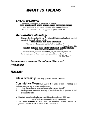 Caie-igcse-islamiyat-0493-paper-2-v1 - ZNOTES SUMMARIZED NOTES ON THE ...