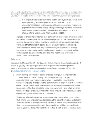 [Solved] Provide a rationale for how training nurses on communication ...