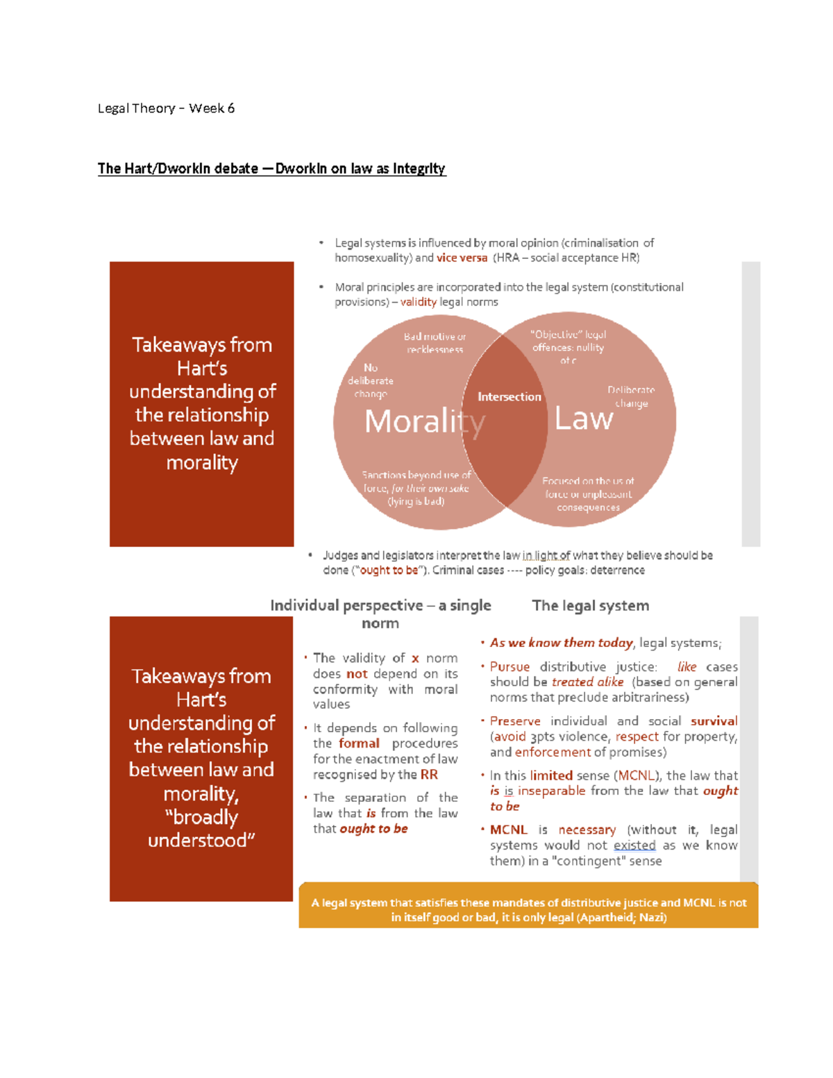 Legal Theory – Week 6 - Lecture Notes - 29976 - Legal Theory – Week 6 ...