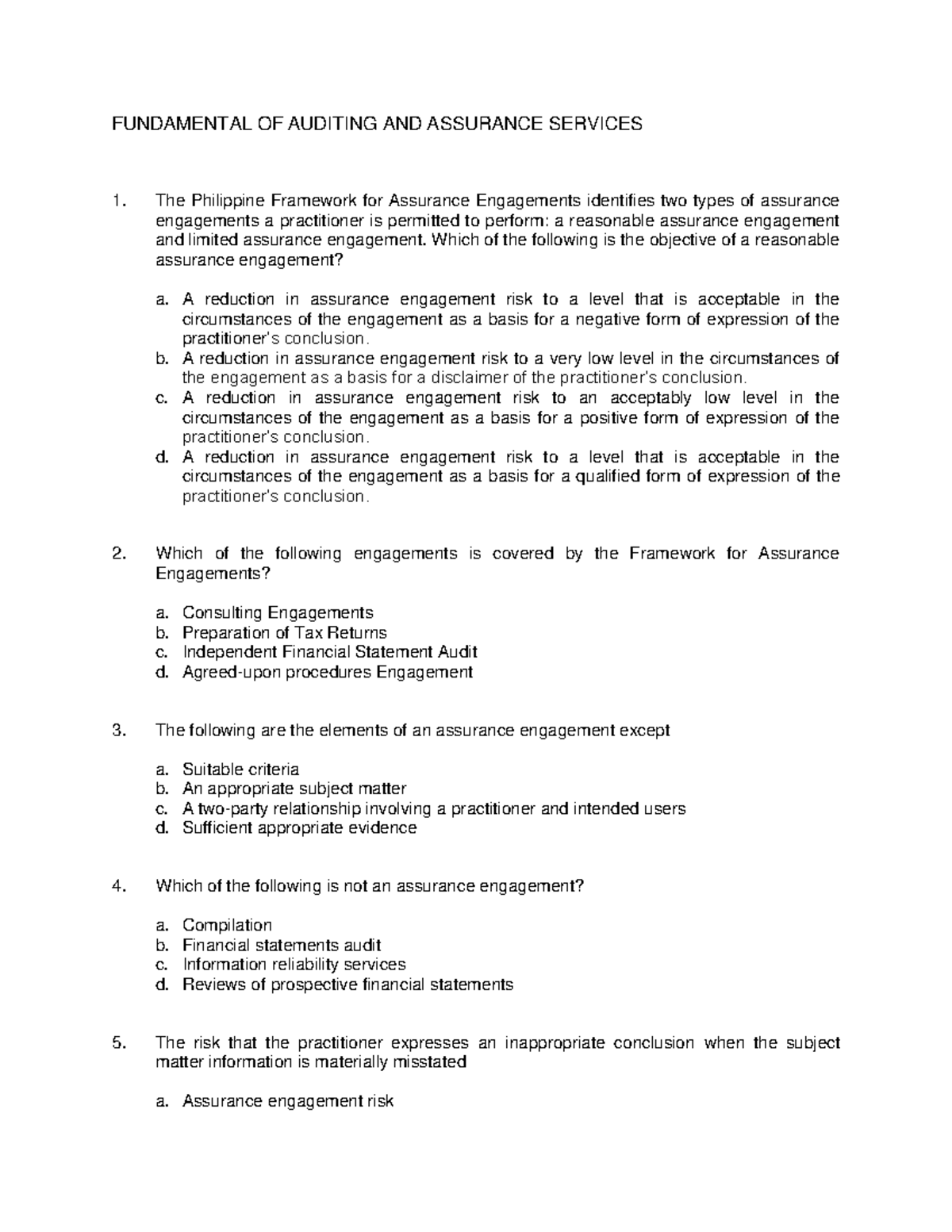 Audit Theo by Cabrera for review and lecture - FUNDAMENTAL OF AUDITING ...