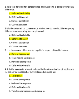 Hyperinflation - QUESTION 61-10 Multiple choice (IFRS) 1