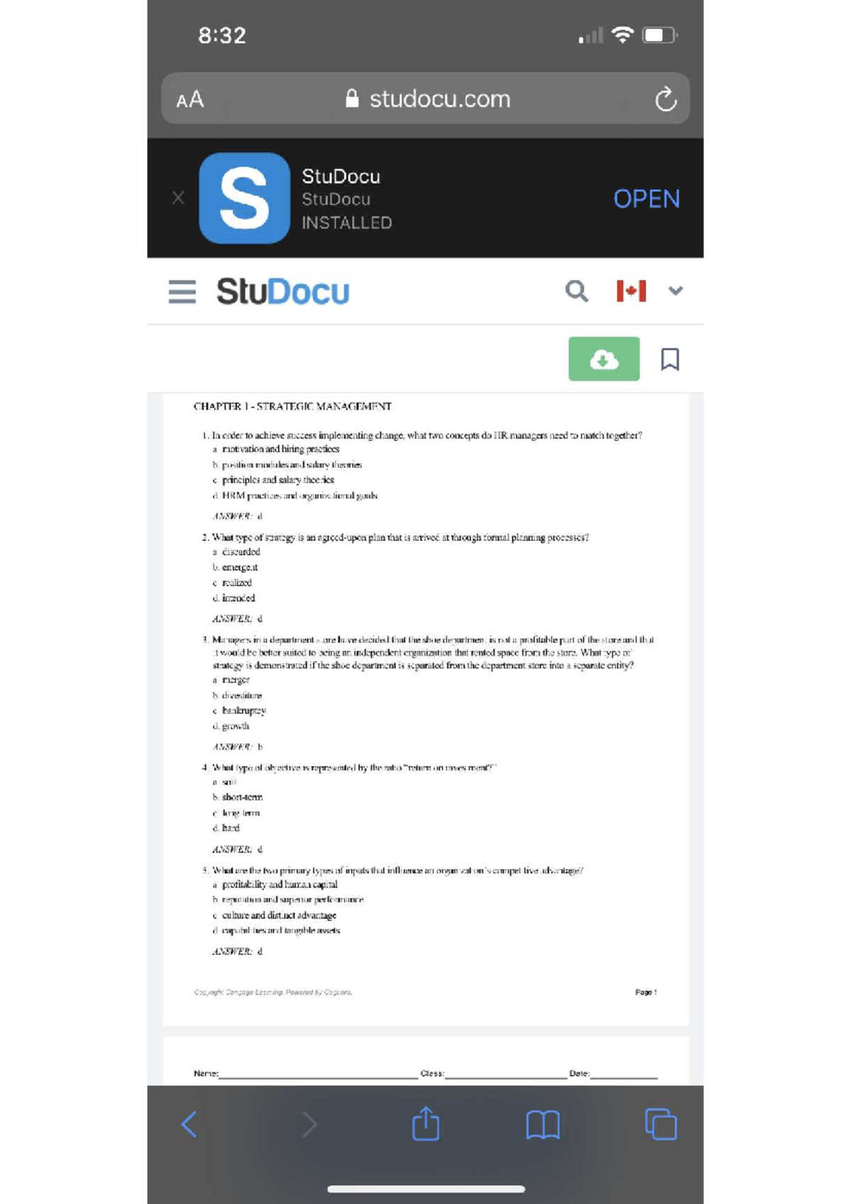 4A416B0A 02E7 478D B675 DC45EF4DF25F - MGMT53921 - Studocu