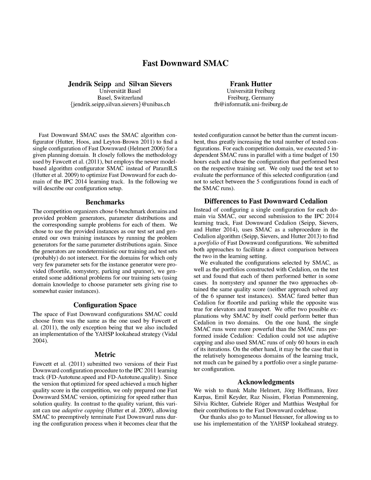 Fast Downward SMAC - Scaling And Probabilistic Smoothing (SAPS) Scaling ...