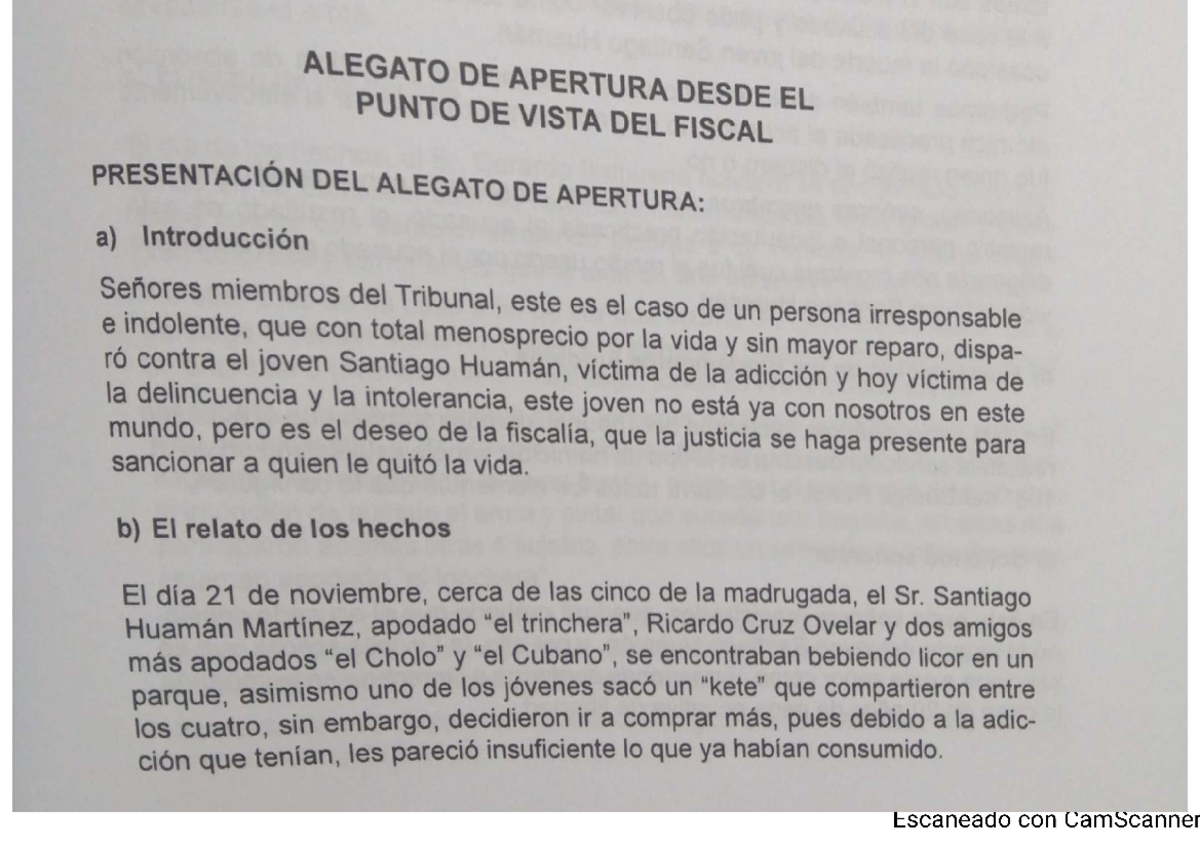 Ejemplo De Alegatos De Apertura Juicio Oral Penal www.studocu.com
