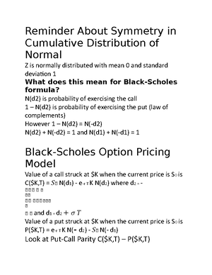 Notes #9 - Start With A One Period Binomial Model S2 S3 S3 Consider a ...