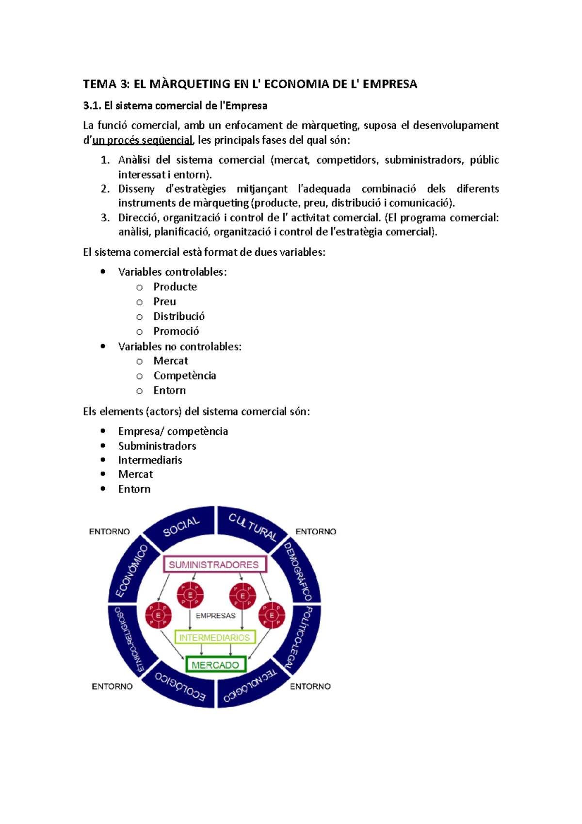 Tema 3 De La Asignatura De Marketing. Apuntes De Clase - TEMA 3: EL ...