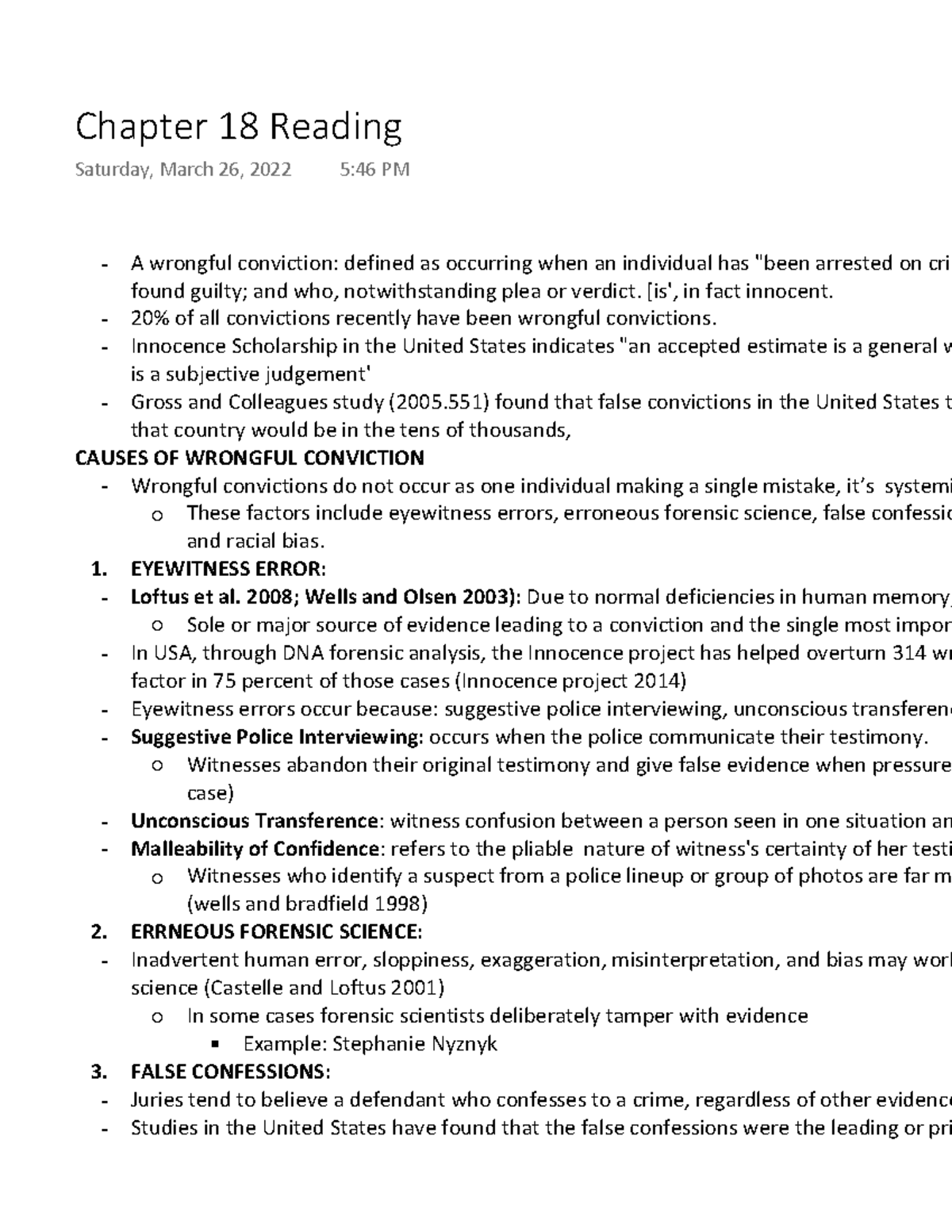 Chapter 18 Reading - 2022 - A wrongful conviction: defined as occurring ...
