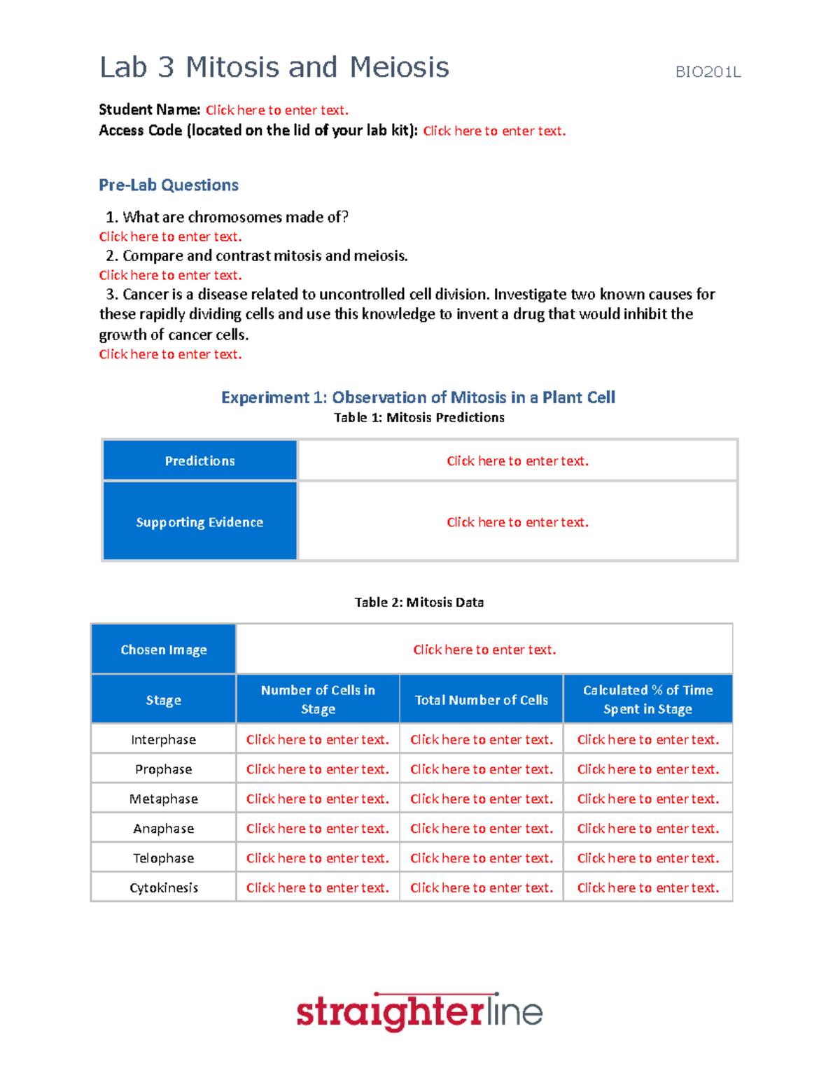BIO201L+Lab+3+Upload+Document - Student Name: Click here to enter text ...