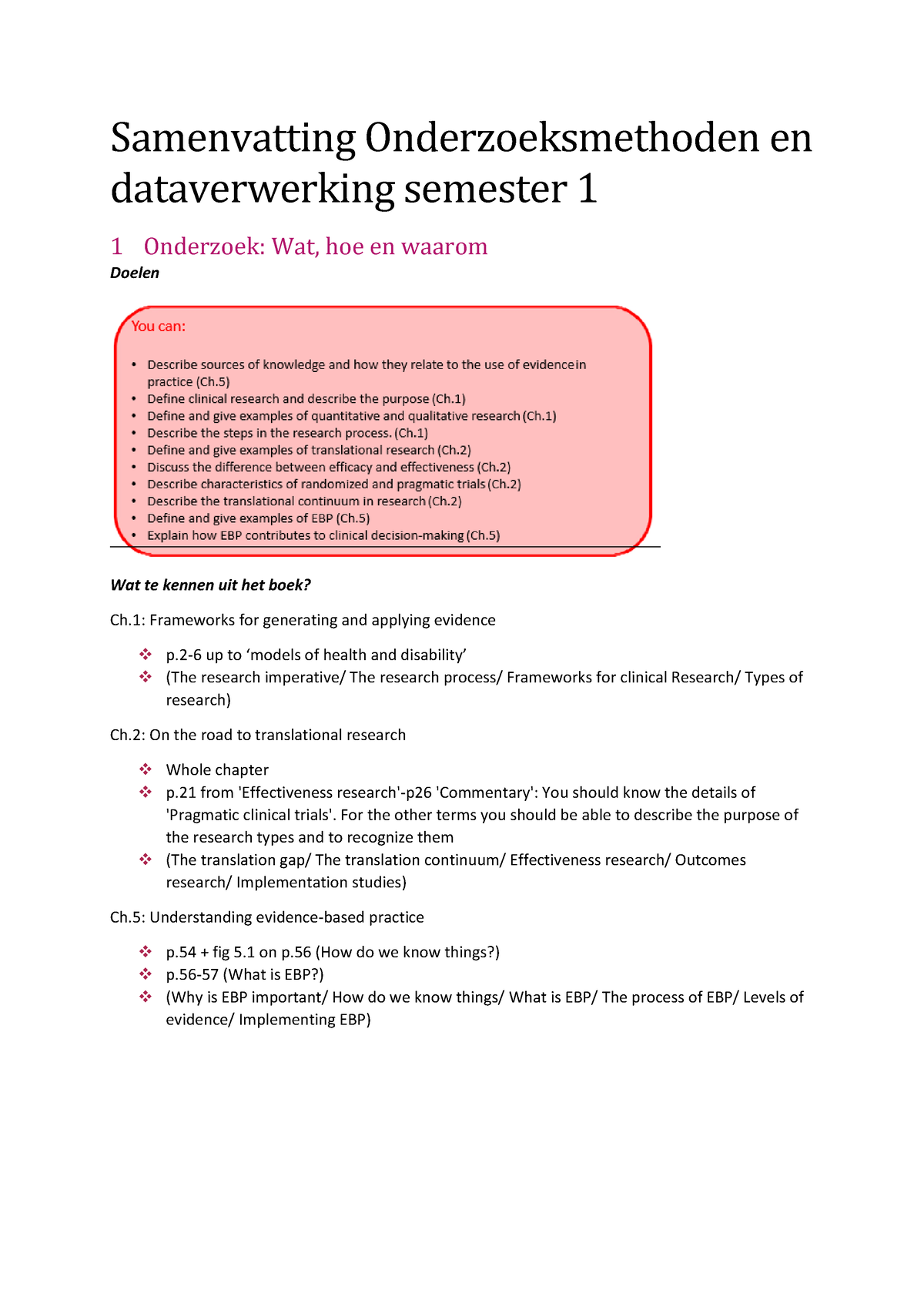 Samenvatting Onderzoeksmethoden En Dataverwerking Semester 1 - For The ...