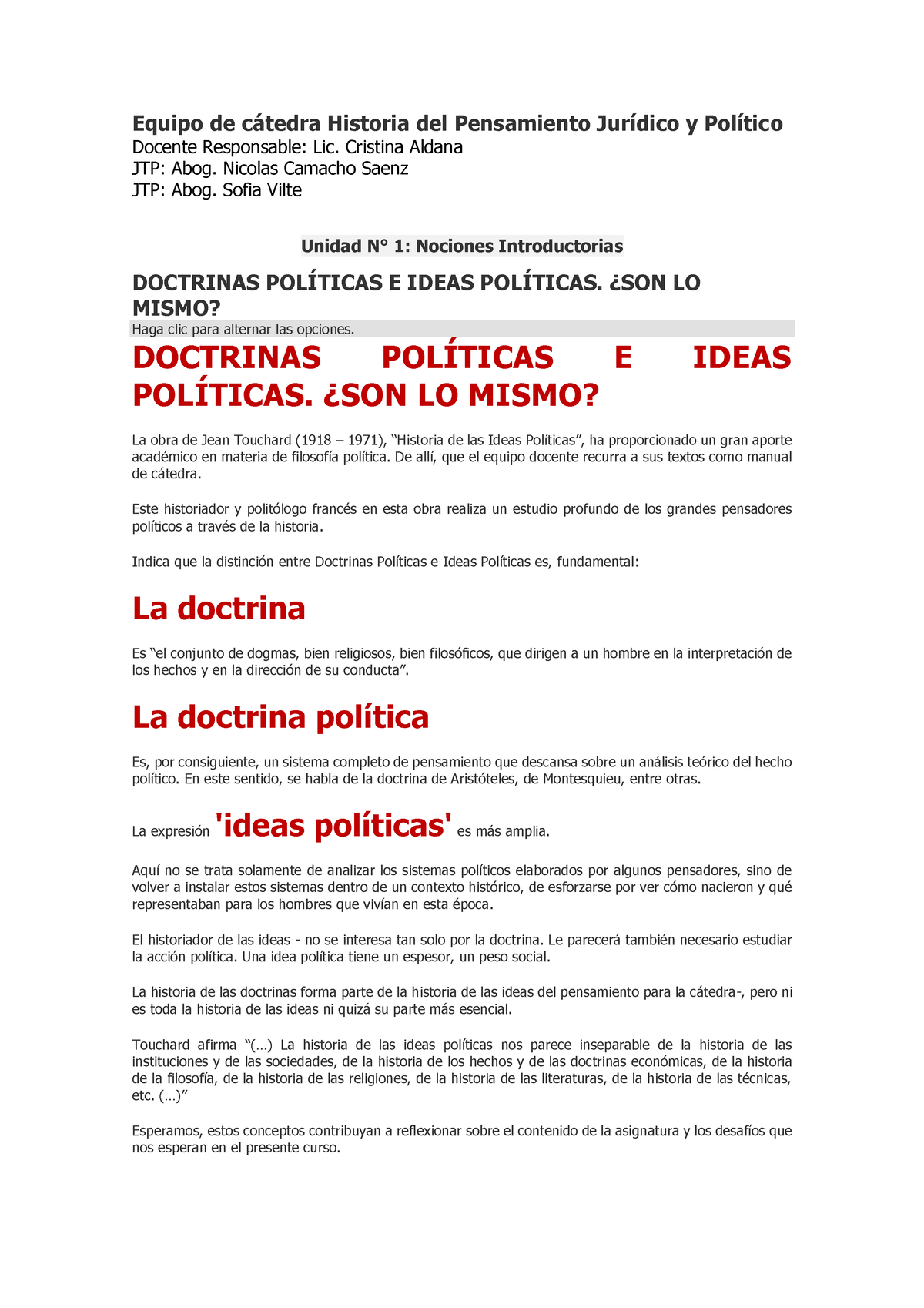 2 Doctrinas Políticas E Ideas Políticas - Equipo De C·tedra Historia ...