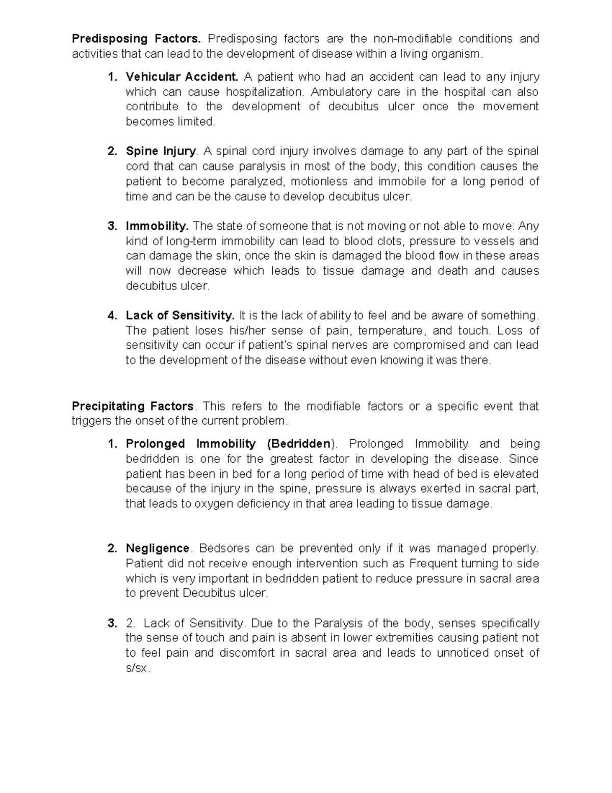 Predisposing-Factors - Predisposing Factors. Predisposing factors are ...