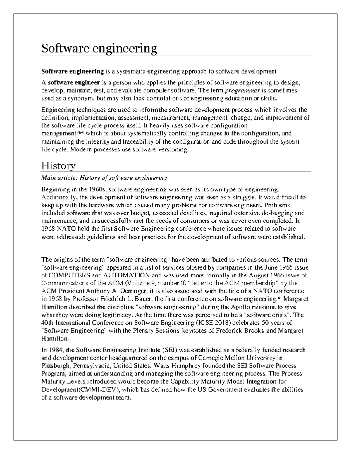 SOFTWARE ENGINEERING TERMS AND DEFINITIONS visual data 8