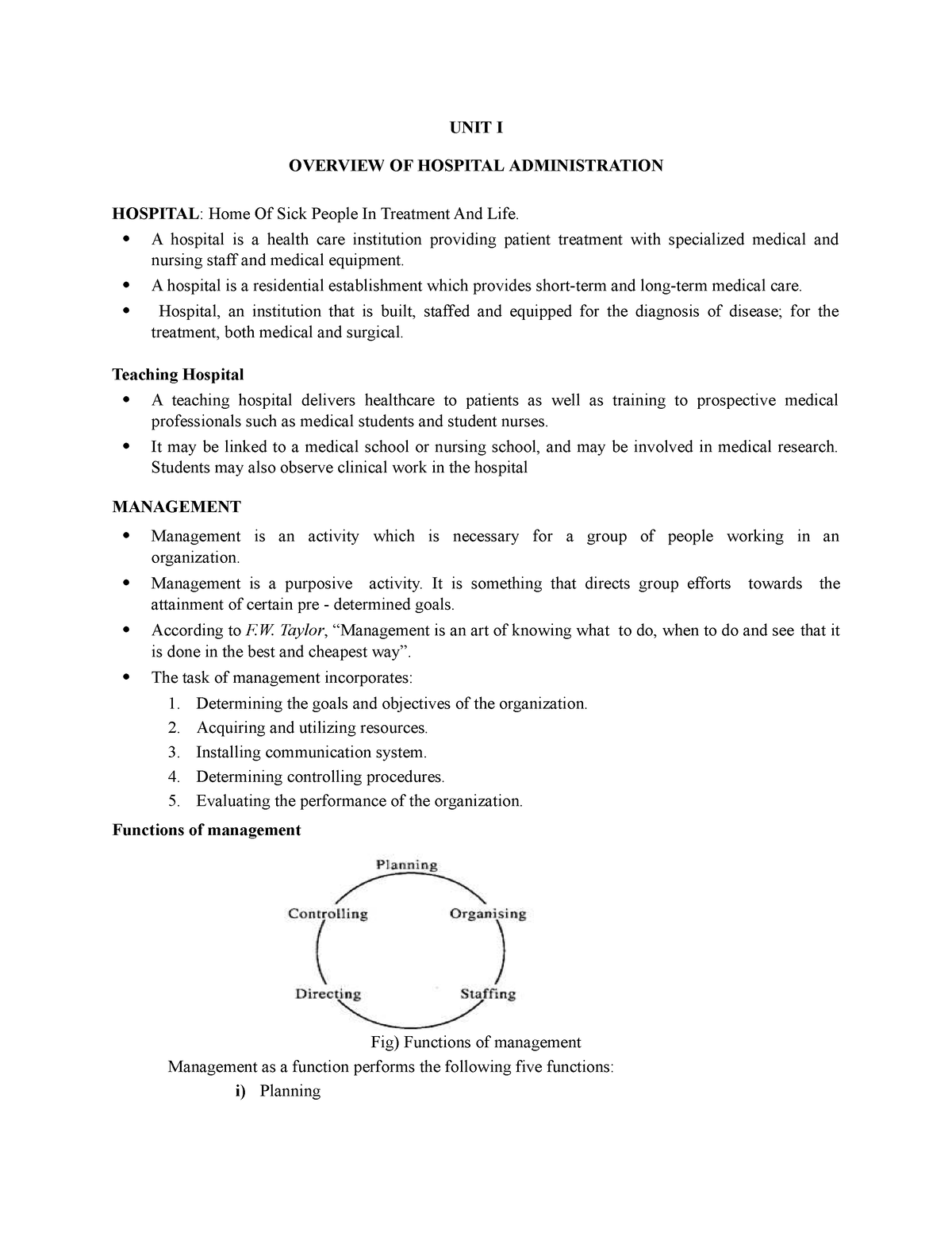 hospital administration thesis topics