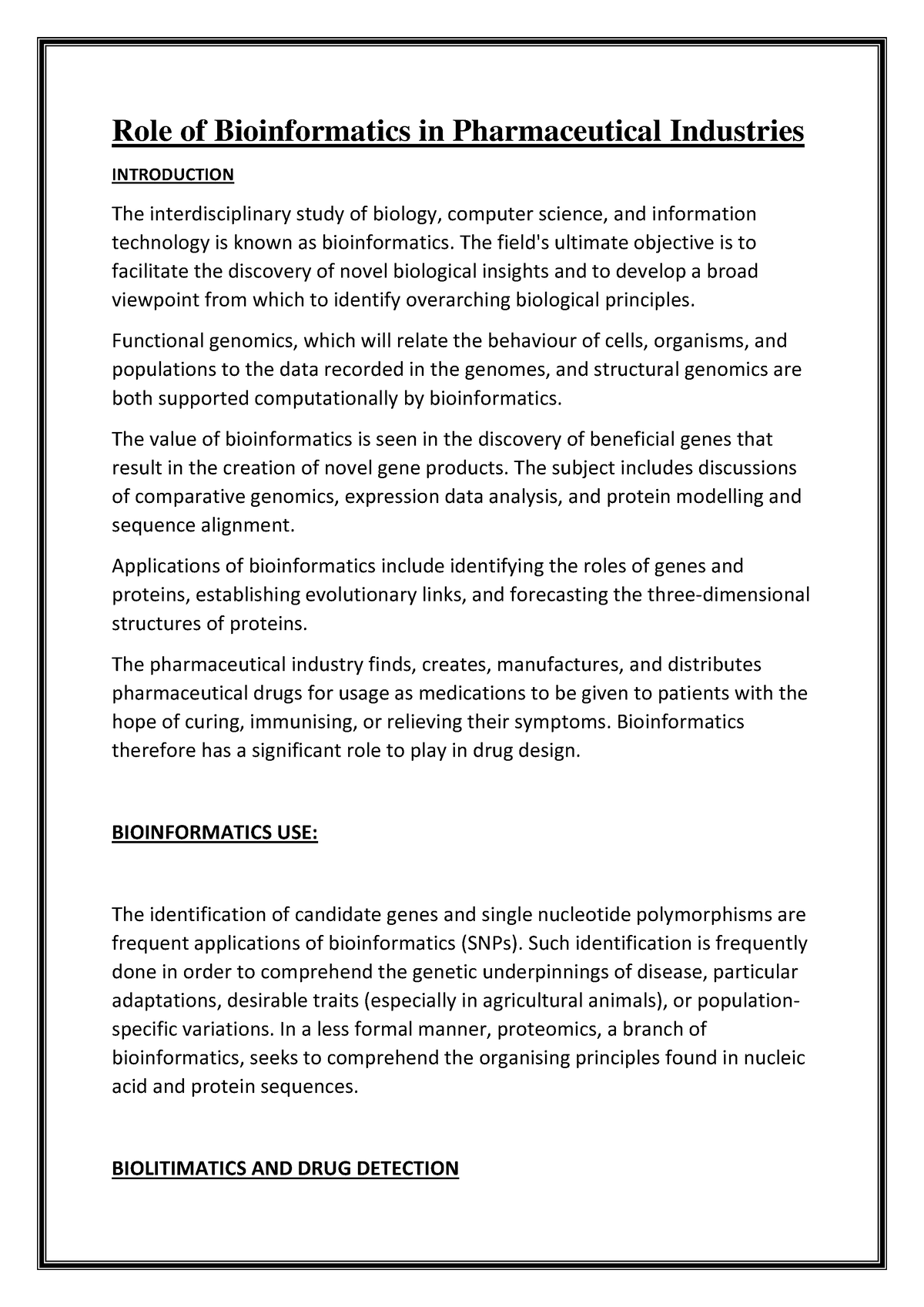 bio-info-in-pharmaceutical-role-of-bioinformatics-in-pharmaceutical