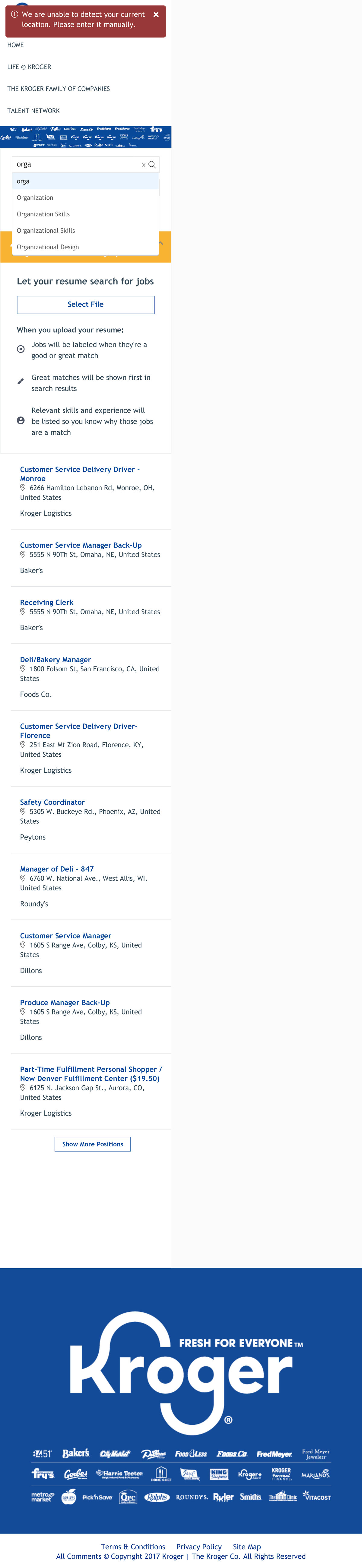 Kroger Careers Application - nx4oncx