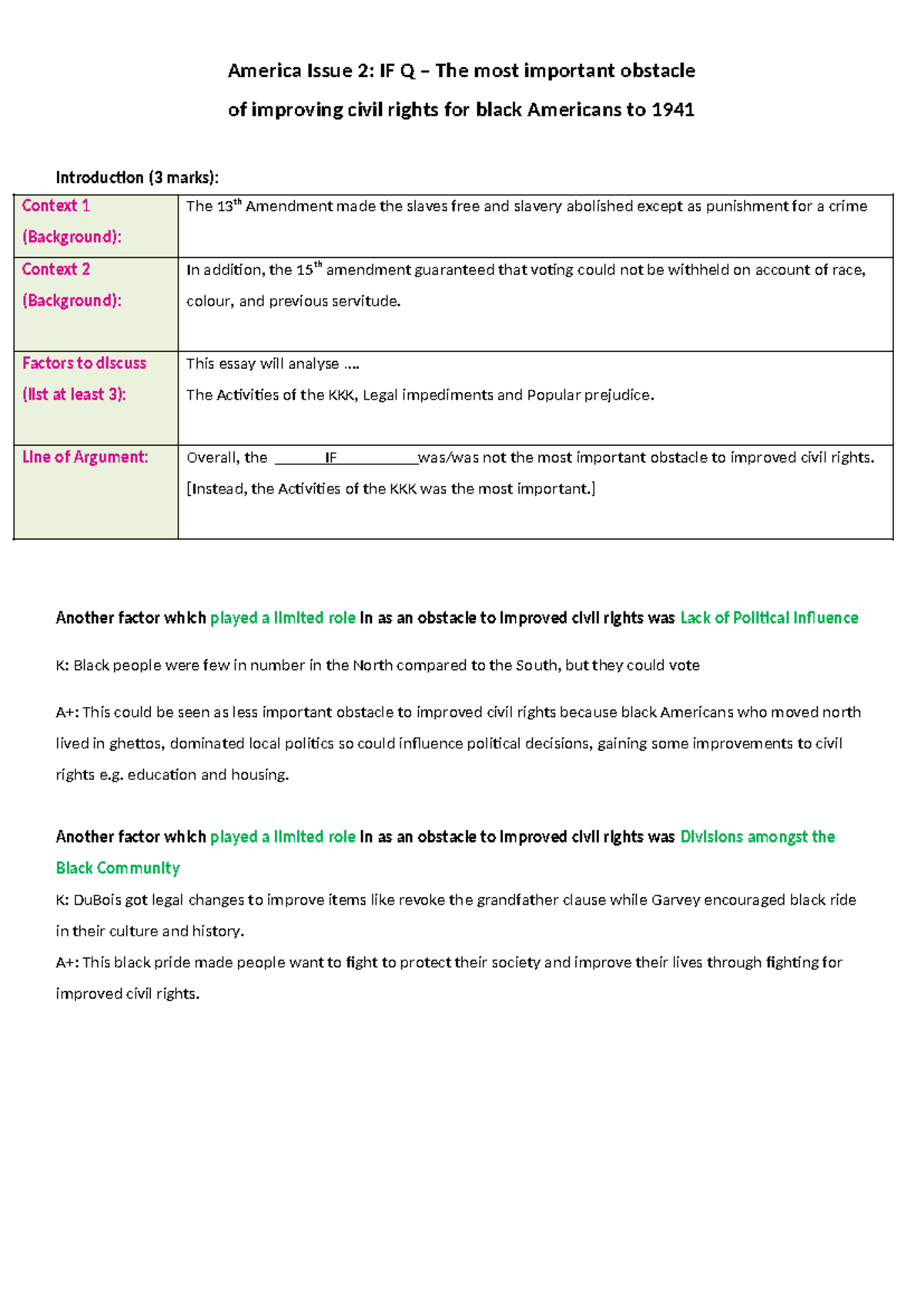 higher history usa issue 2 essay