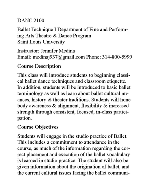 Ballet Terms SLU - Terms Day 1 These terms/movements will be repeated ...