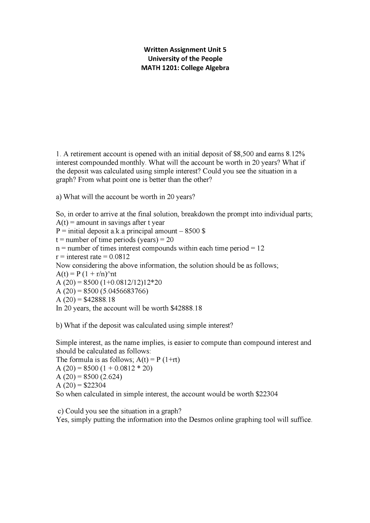 stat 1201 assignment 5